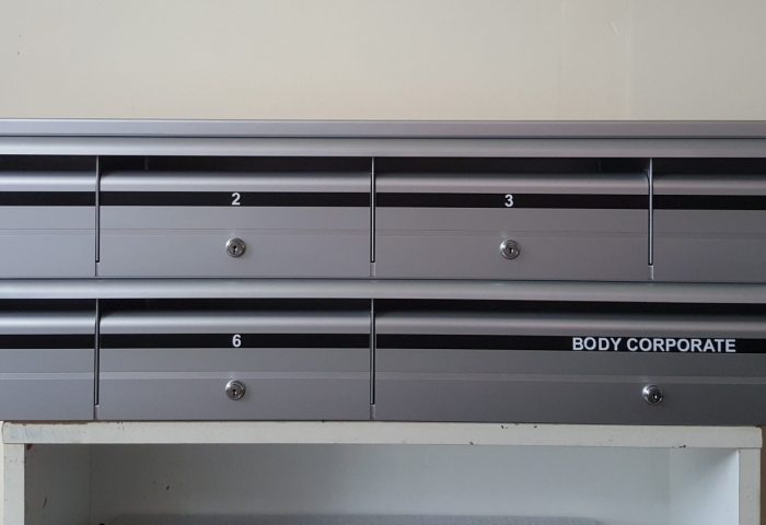 Body corporate letterbox bank